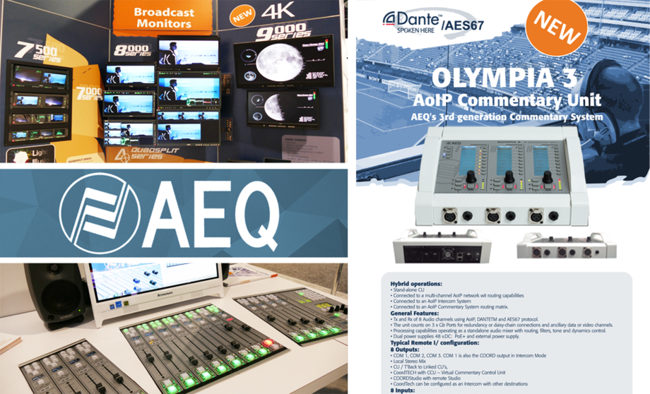 AEQ PRESENTS ITS NEW PRODUCTS AT THE NAB SHOW 2017 IN LAS VEGAS