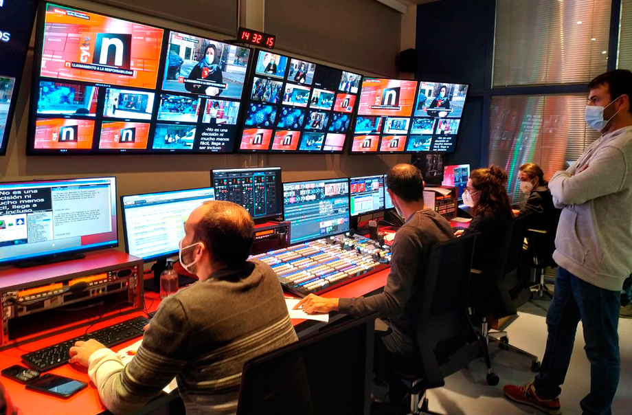 Spanish NAVARRA TELEVISION installs an AEQ CROSSNET IP Intercom System in their studios