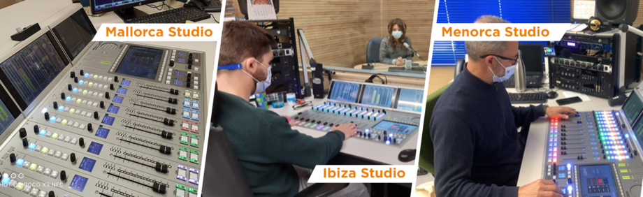 IB3 Radio's production centers in the Balearic Islands refurbished based on the ATRIUM Console and AoIP