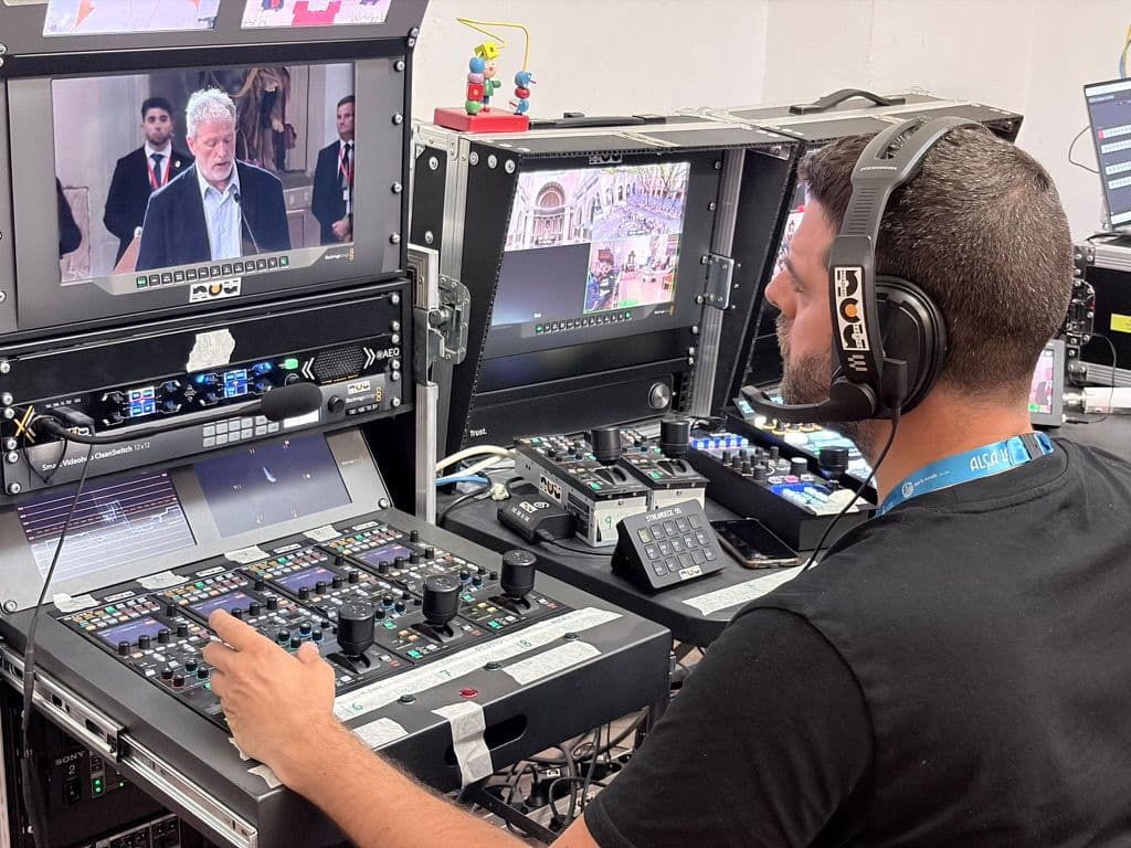 Nou Broadcast Service and AEQ Participate in the Audiovisual Production of an Event Featuring Pope Leo XIV in Barcelona