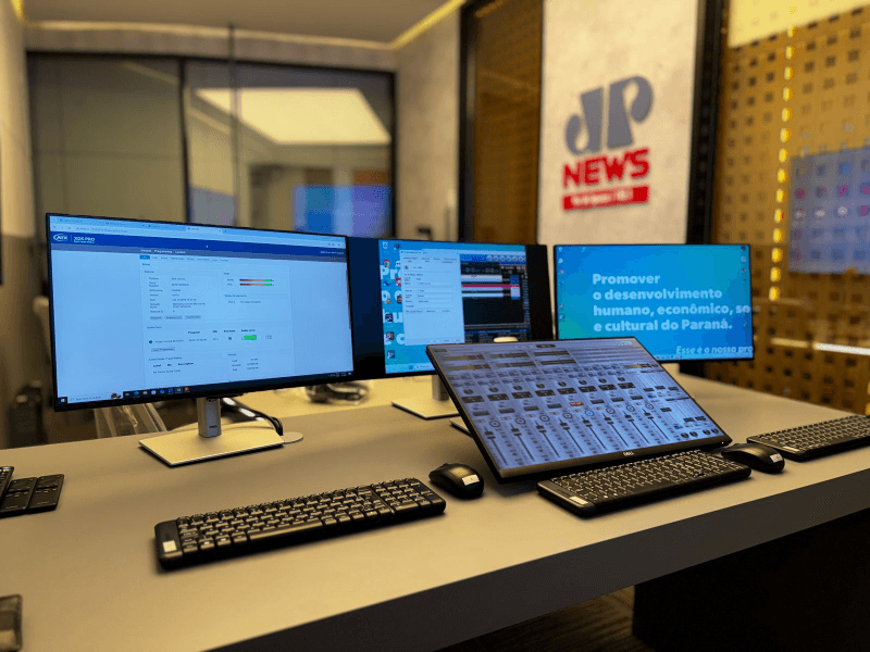 Brazil's JP-News installs an AEQ CAPITOL IP virtual console in its main studio
