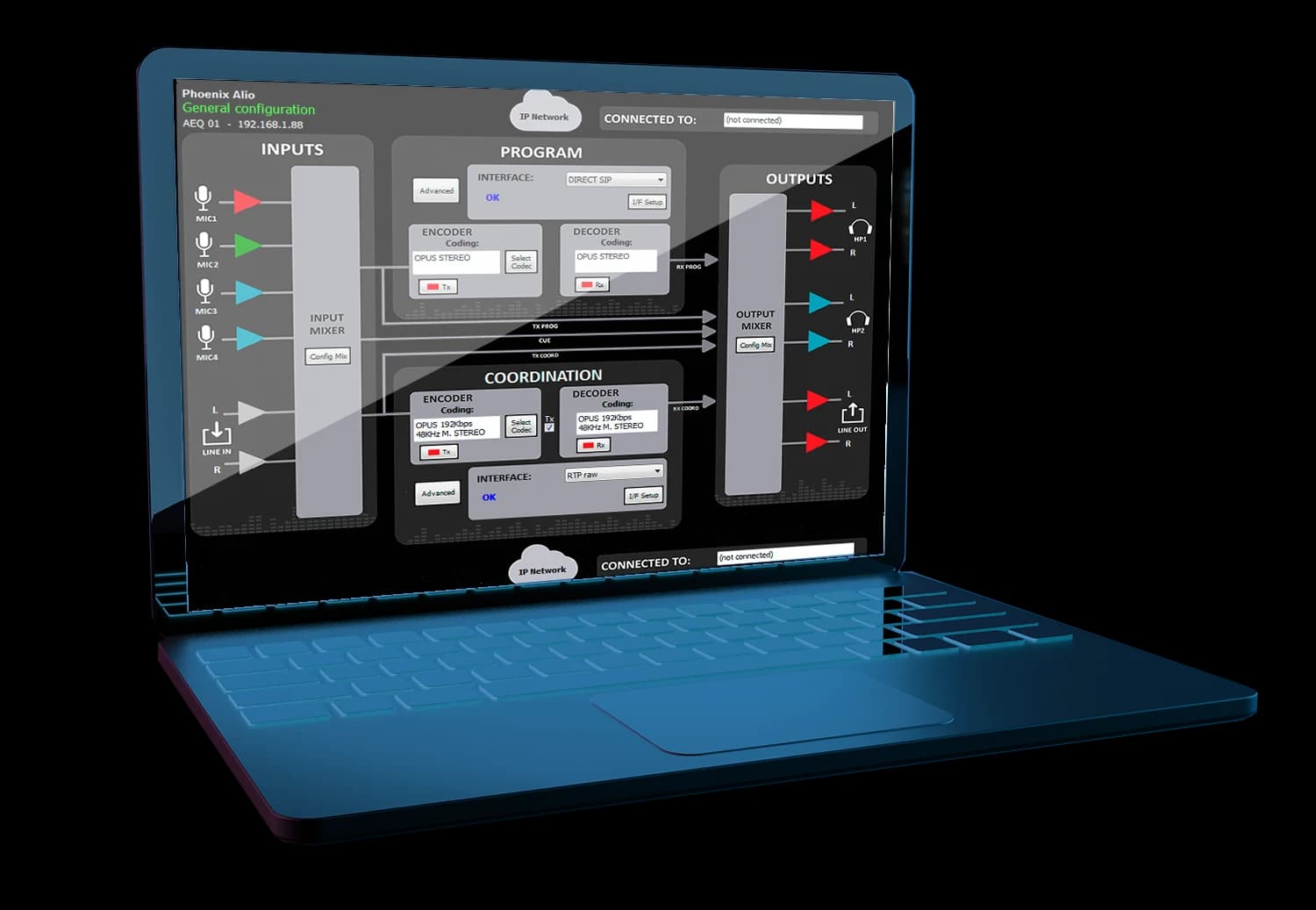 Control Phoenix — pantalla general