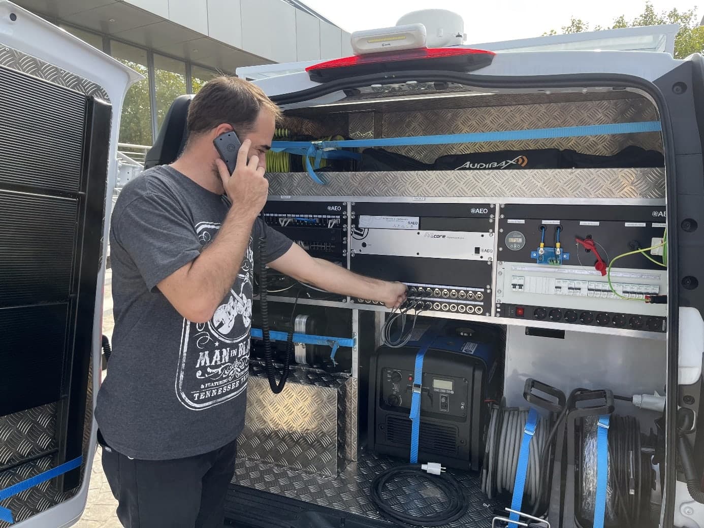 AEQ has integrated three OB Van for radio for a large international customer