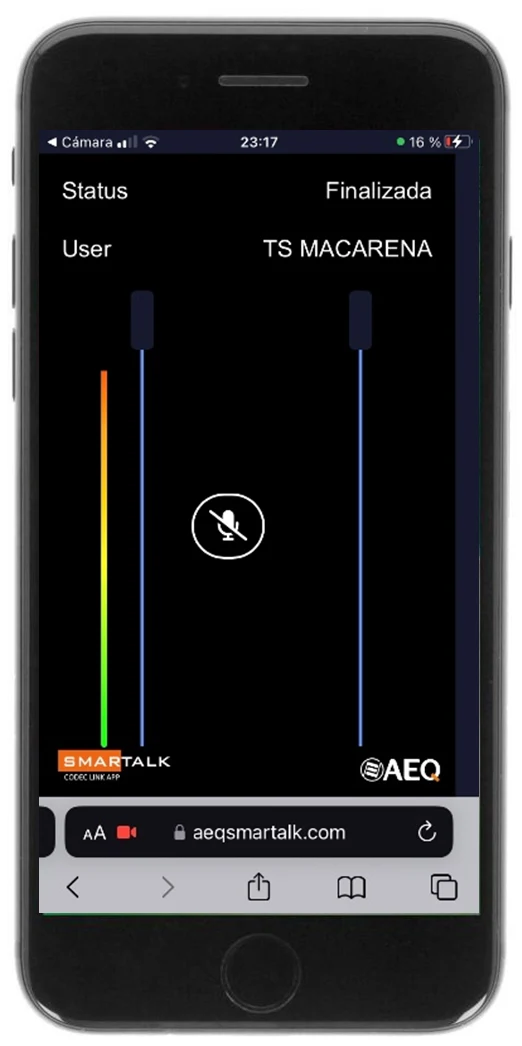 AEQ now offers the Smartalk service as a home application for high quality broadcasts from any Smartphone