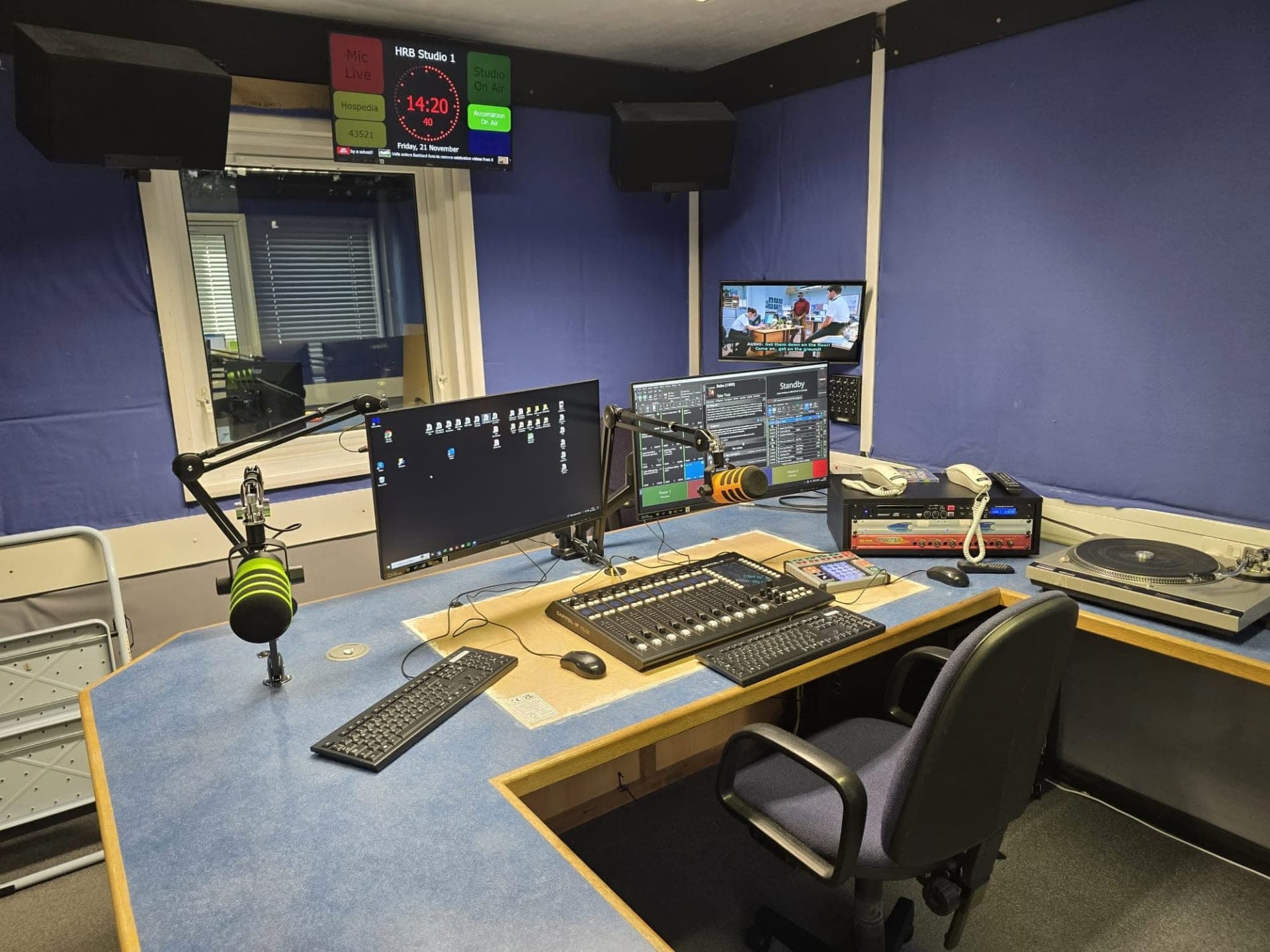 AEQ Capitol IP PLUS upgrades Hospital Radio Basingstoke's studio in the UK