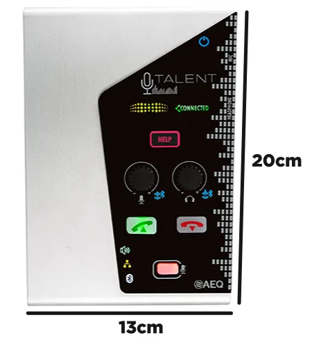 Phoenix TALENT front panel with dimensions
