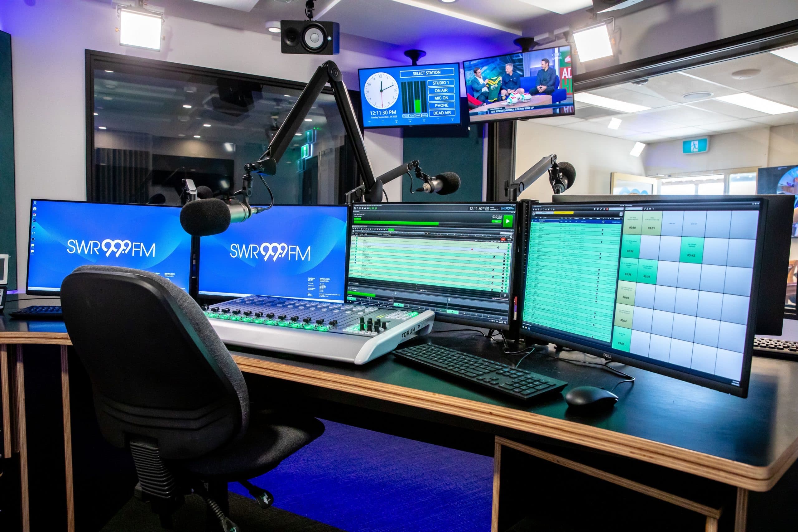 Australia's Radio 999SWR selects AEQ Forum IP digital console for its main studio.
