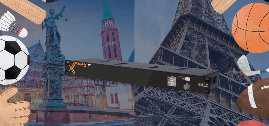 AEQ XPEAK with RTVE in the most important sporting events of 2024