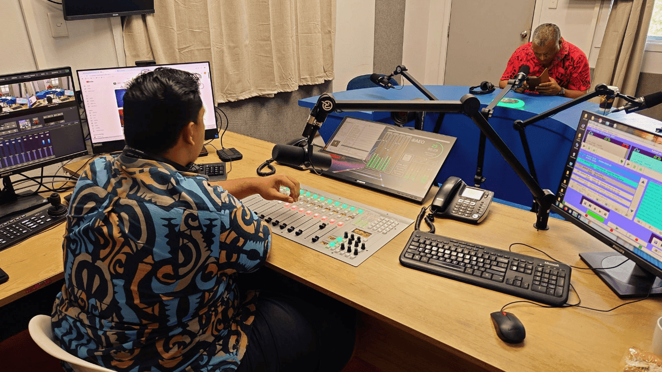 AEQ Capitol IP in the first digital studio of Samoa National Radio