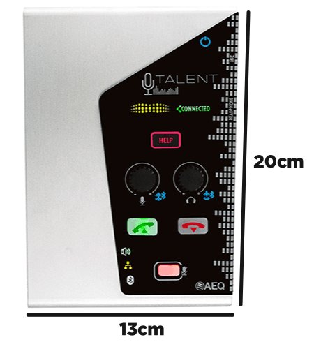 Phoenix TALENT front panel with dimensions